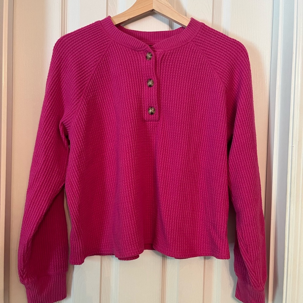 Old Navy thermal long sleeve button up